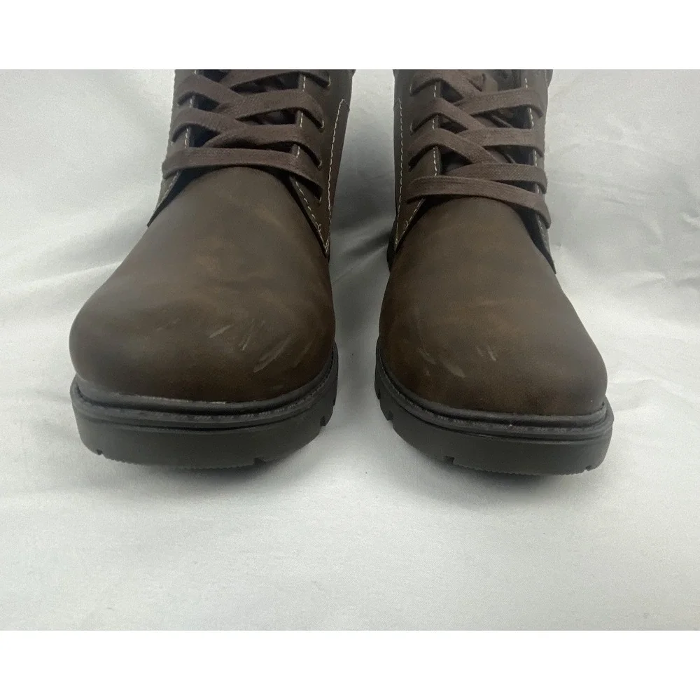 Rockport Ridgeview Boot CJ1571 Mens 11.5 Brown Nubuck Lace Up Casual Dress Boots